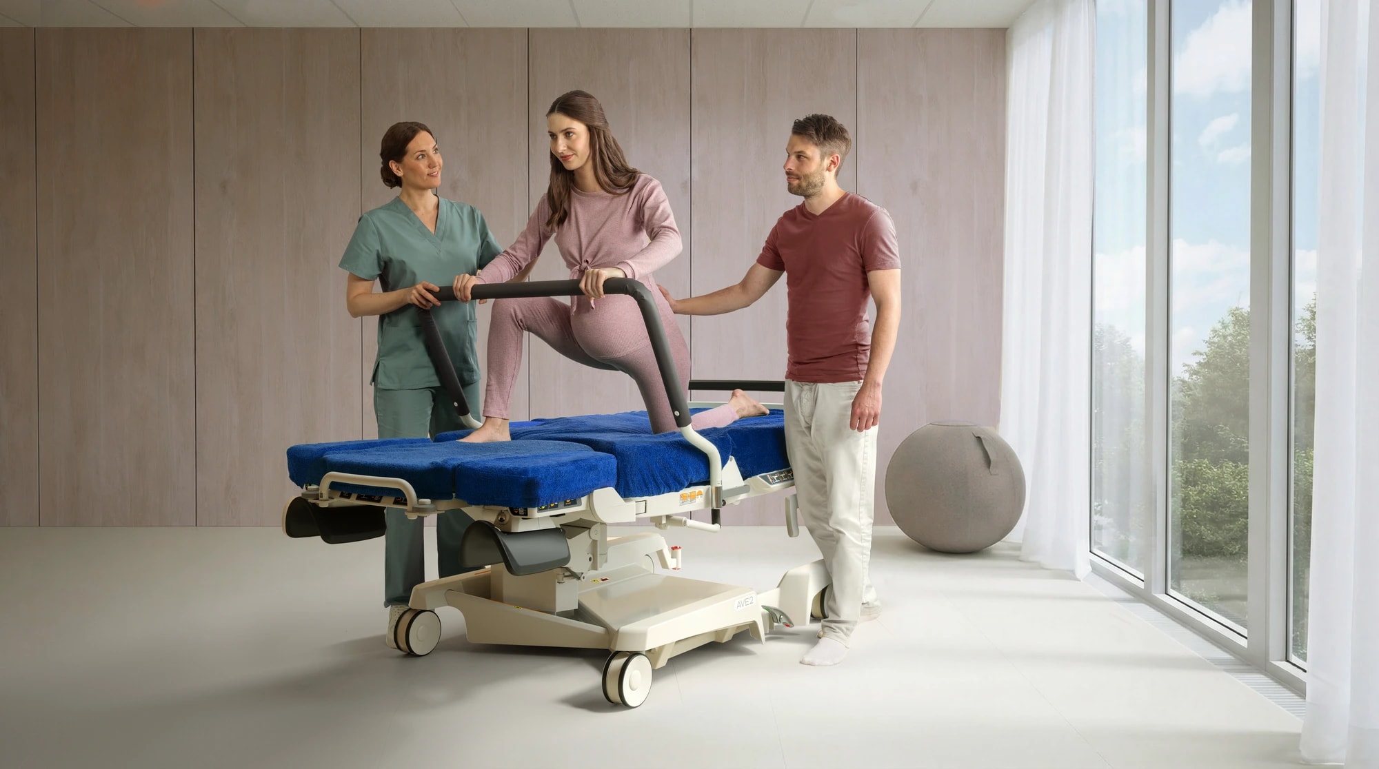 Vibwife AVE2 lunge position render